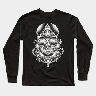 Skull alternate Long Sleeve T-Shirt